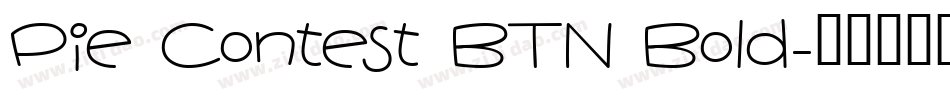 Pie Contest BTN Bold字体转换